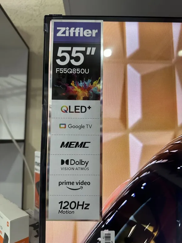 Ziffler 55 4K Qled Googl tv 120 hz — фото 1