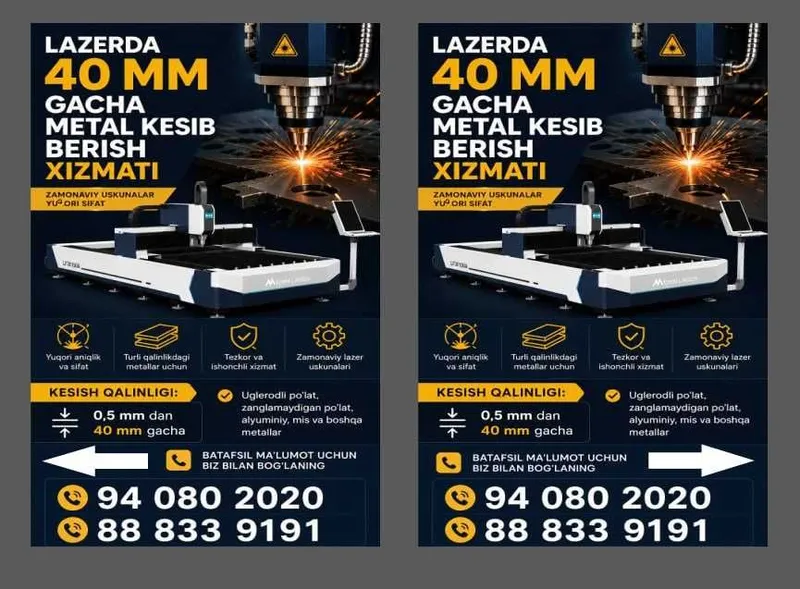 Lazer xizmati 40mm gach 2 Lazer xizmati 40mm gach 2