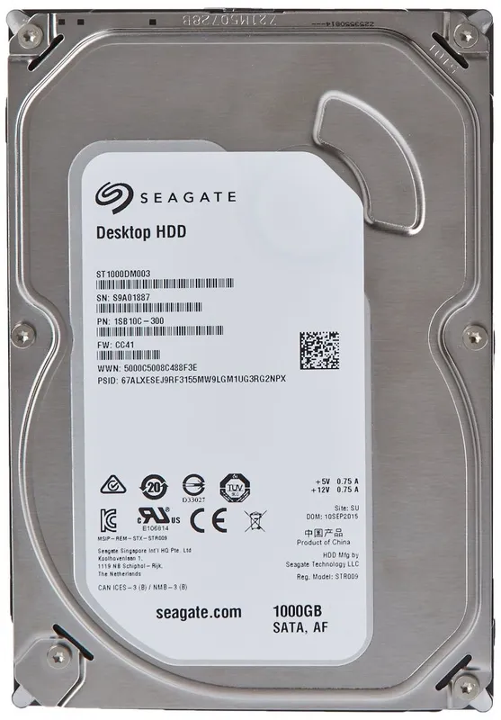 1TB hajmli Seagate BarraCuda qattiq disk. Жесткий диск 1TB Seagate — фото 1