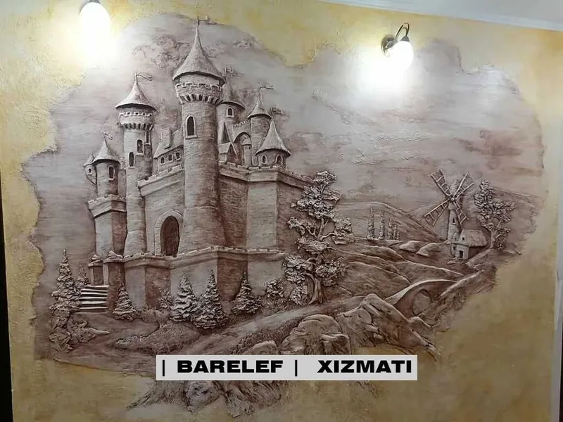 Barelef, Devor Rasmlari, Karniz-Kolonna Bezagi (tiyaga turlov), rassom — фото 2