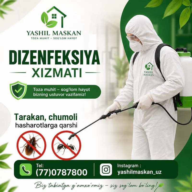 Dizenfeksiya qilamiz