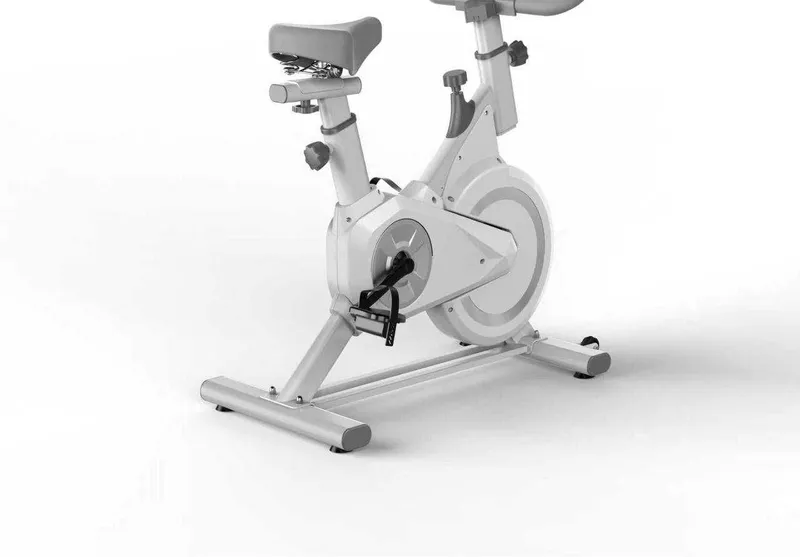 Velotrenajyor uy uchun, o'rindiqli fitnes velosiped, oq model pro plus — фото 5