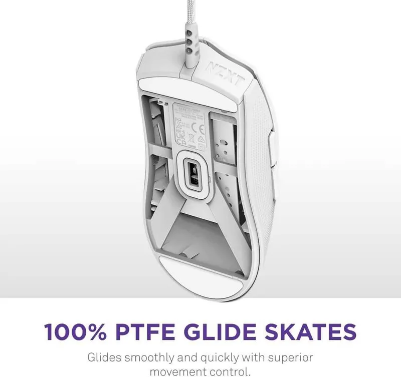 Gaming Mouse - NZXT Lift 2 Symm Black / White Игровая проводная мышка — фото 4