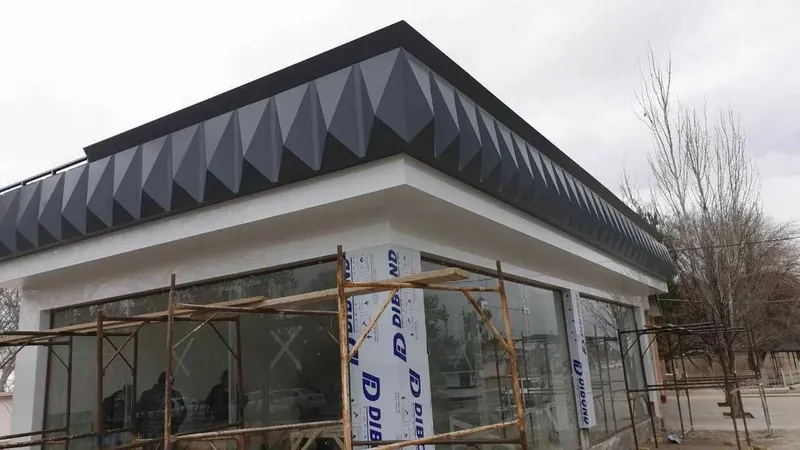 Монтаж алюкобонда Alyucobond o`rnatish 2