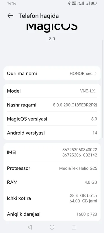 HONOR X6 9