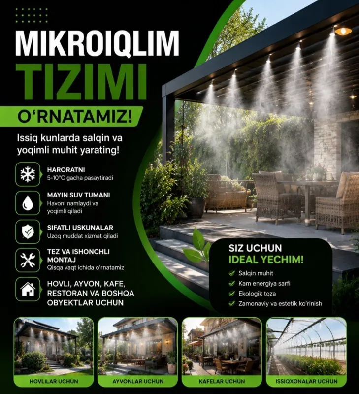 Mikroklimit soya setka xizmatlari. Mikroklimit soya setka xizmatlari.