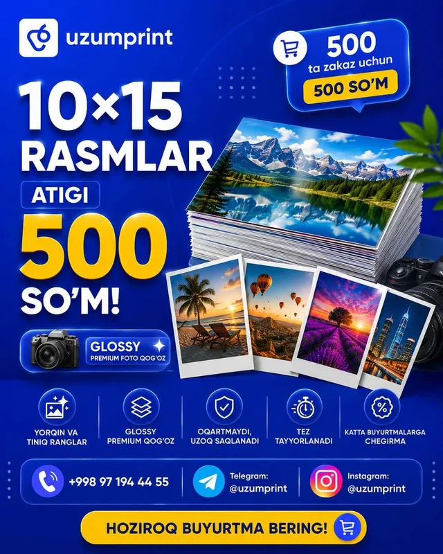 10x15 rasmlar 500 somdan | 10х15 расмлар 500 сумдан 10x15 rasmlar 500 somdan | 10х15 расмлар 500 сумдан