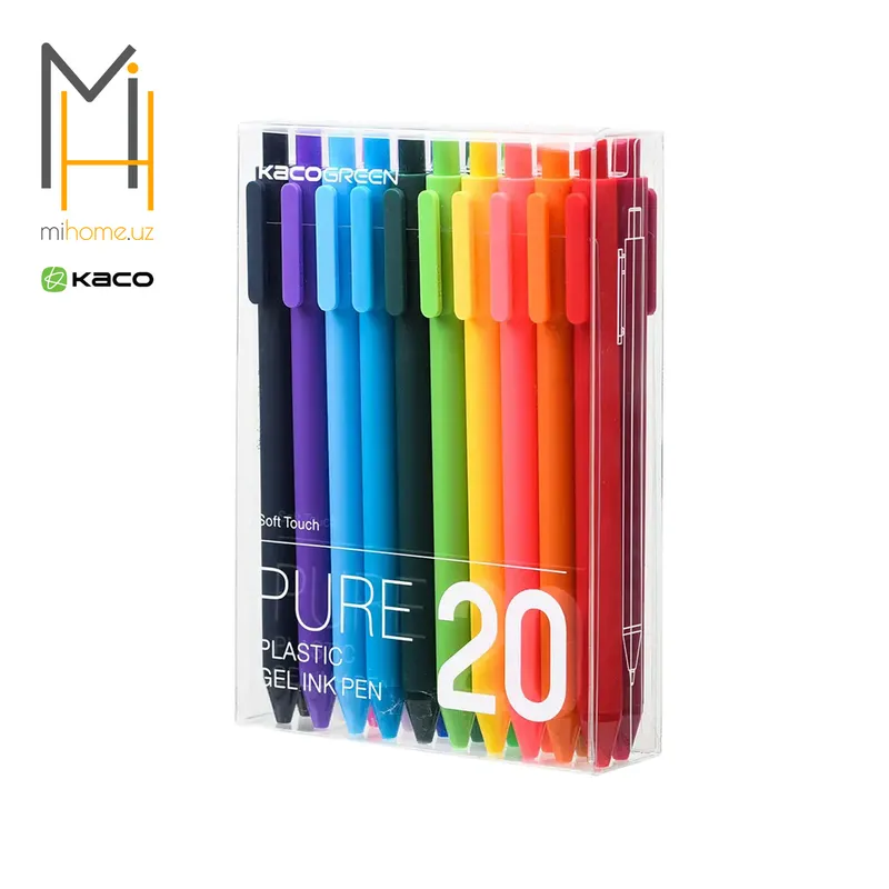 Набор разноцветных гелевых ручек Xiaomi KACO 20ШТ — фото 2