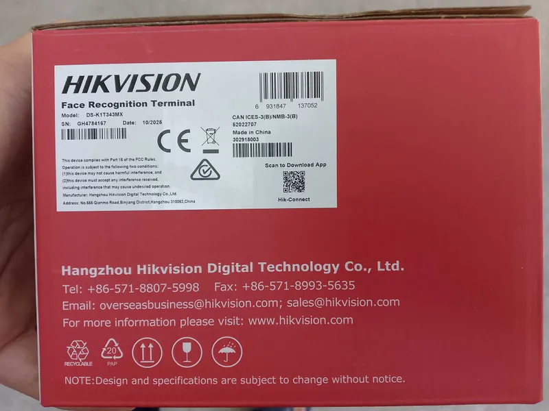 Hikvision Face ID 4 Hikvision Face ID 4