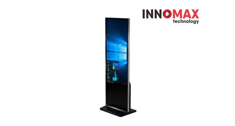 Сенсорный вертикальный инфокиоск INV43″