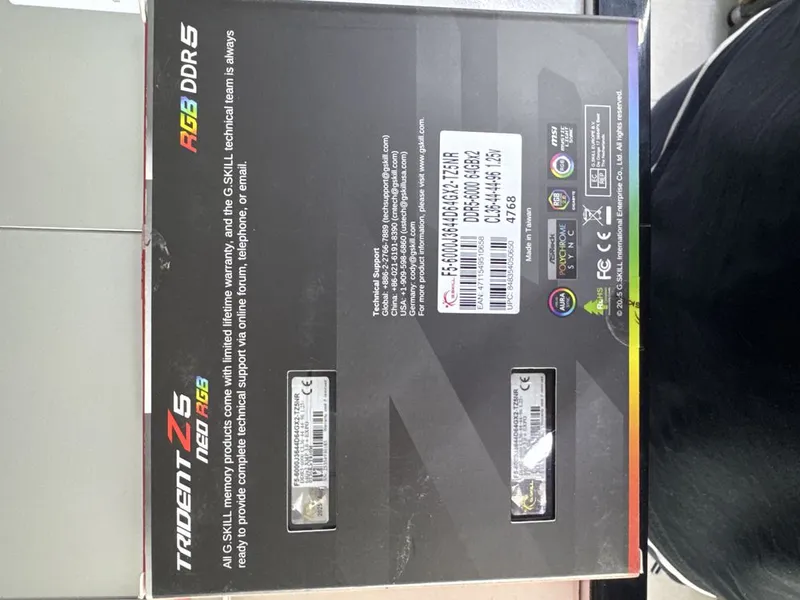 Tridentz5 led rgb Ddr5 64hb 2x