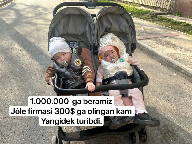 Egizaklar uchun Kolyaska