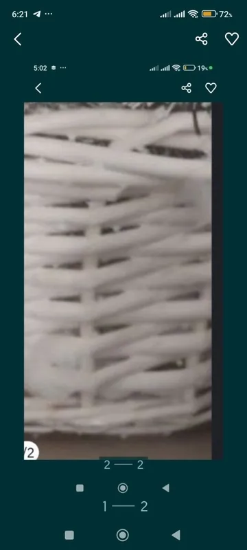 корзинка ручной работы.