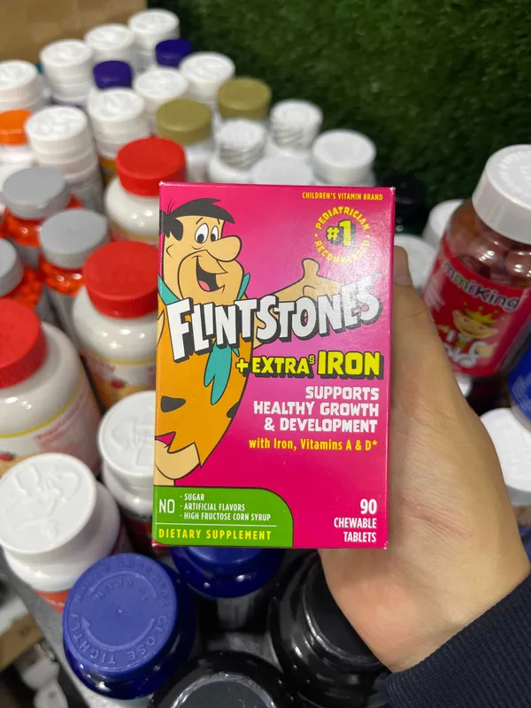 Flintstones, Мультивитамины для детей, с железа, 90 таблеток Flintstones, Мультивитамины для детей, с железа, 90 таблеток