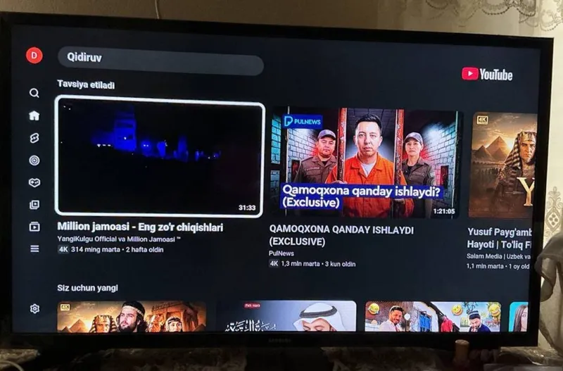 Samsung televizor ideal koʻp ishlatilinmagan 2