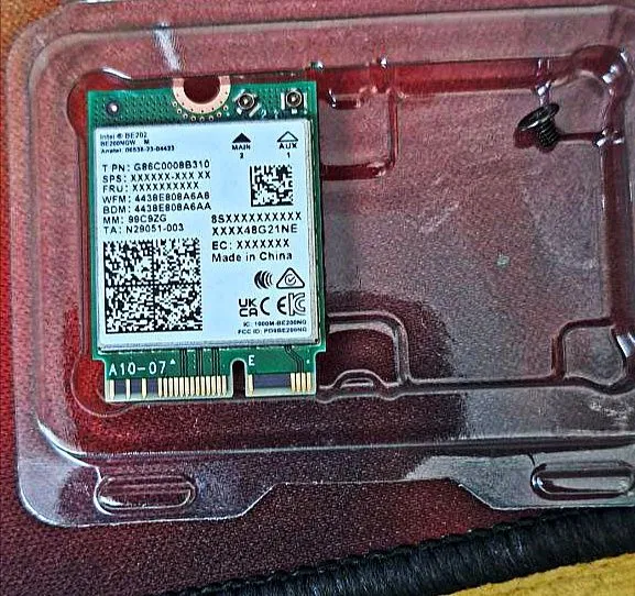Сетевая карта для ноутбука Wi-Fi 7 и Bluetooth BE202. Новая. Янги — фото 3