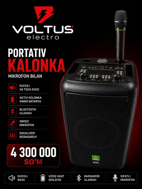 Portativ kolonka (mikrofon bilan) Portativ kolonka (mikrofon bilan)