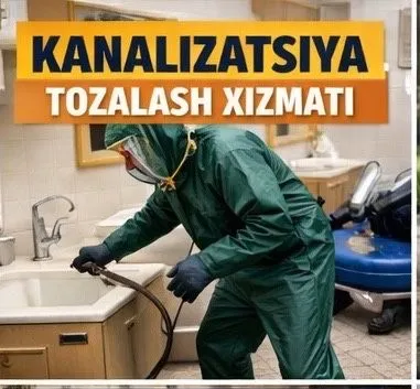 Прочистка канализация, Kanalizatsiya tozalash xizmati sifatli24/7