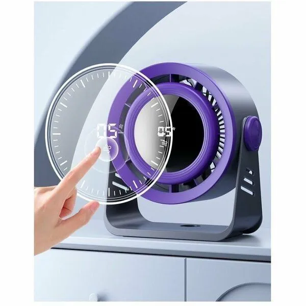 Portativ Mini Ventilyator 360°Smart Ekranli — фото 1