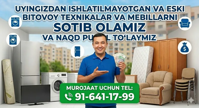 eski kanditsonerla sotib olamiz