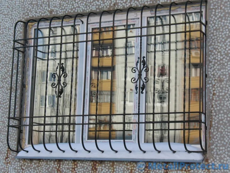 Yevropiski dizainda reshotka profil perilla kovka balkon — фото 5