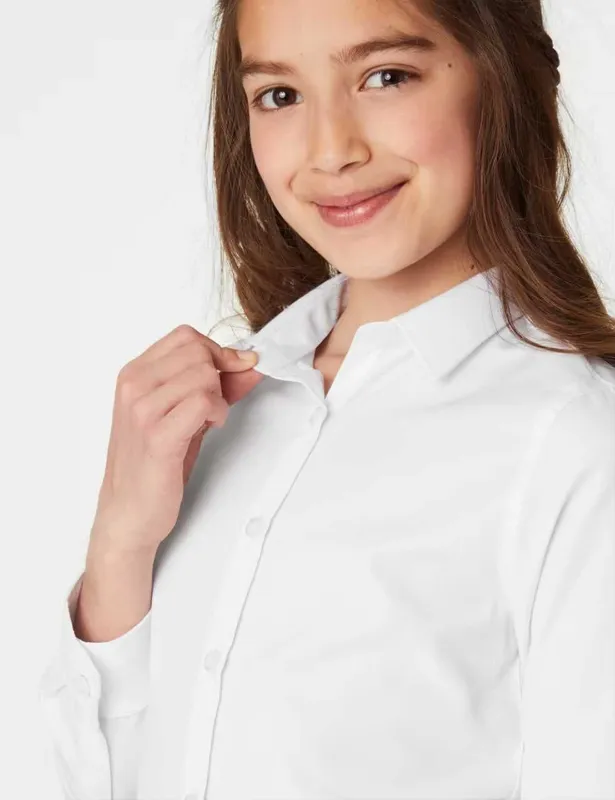 ‼️ Комплект из 3 облегающих школьных рубашек Marks & Spencer (Германия — фото 3 ‼️ Комплект из 3 облегающих школьных рубашек Marks & Spencer (Германия — фото 3