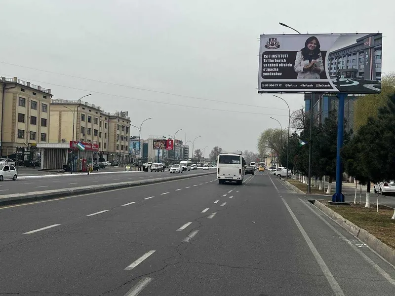 Toshkentda bilbordlarda reklama Реклама на билбордах в Ташкенте — фото 2