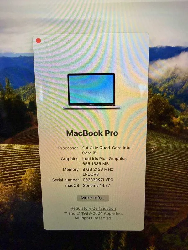 MacBook Pro 13 (A1989 | i5 | 8GB | 256GB SSD | Touch Bar ) — фото 5