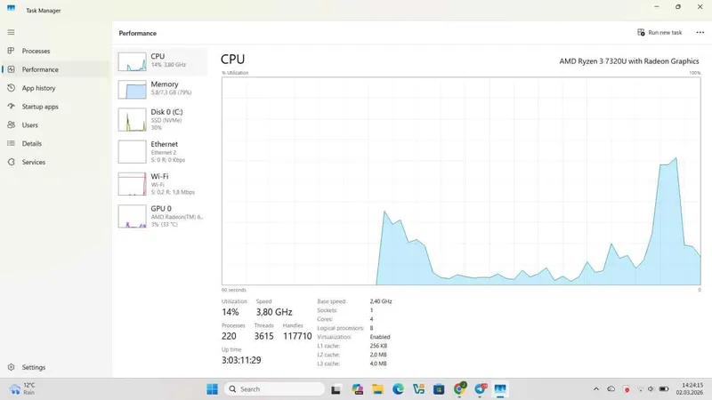 Lenovo V15 G4 AMN ( 15.6" FHD TN | R3-7320U | LPDDR5 8GB | SSD 512GB) — фото 2 Lenovo V15 G4 AMN ( 15.6" FHD TN | R3-7320U | LPDDR5 8GB | SSD 512GB) — фото 2