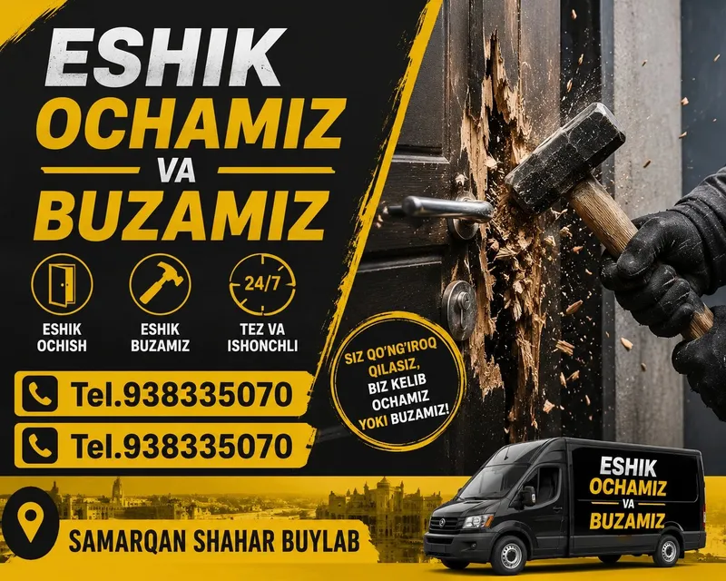 Eshik ochish va buzami Eshik ochish va buzami