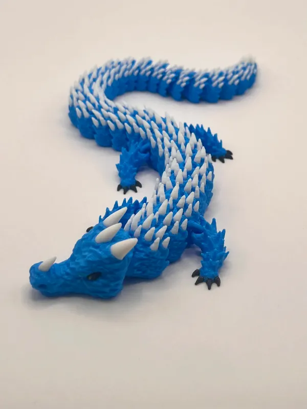 Дракон, синий, 3D печать Дракон, синий, 3D печать