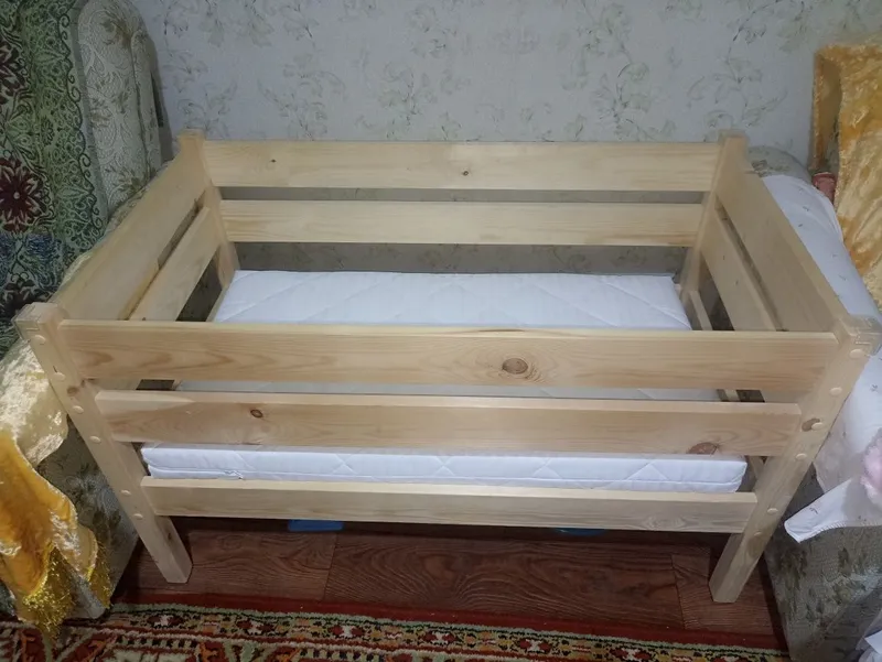 Кроватка детская с МАТРАСОМ ОРТОПЕДИЧЕСКИМ !!!