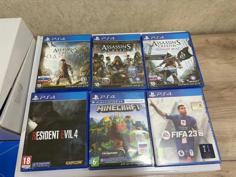 PlayStation 4PRO 1TB+VR+2 джойстика+2 move-контроллера+6 дисков — фото 2 PlayStation 4PRO 1TB+VR+2 джойстика+2 move-контроллера+6 дисков — фото 2