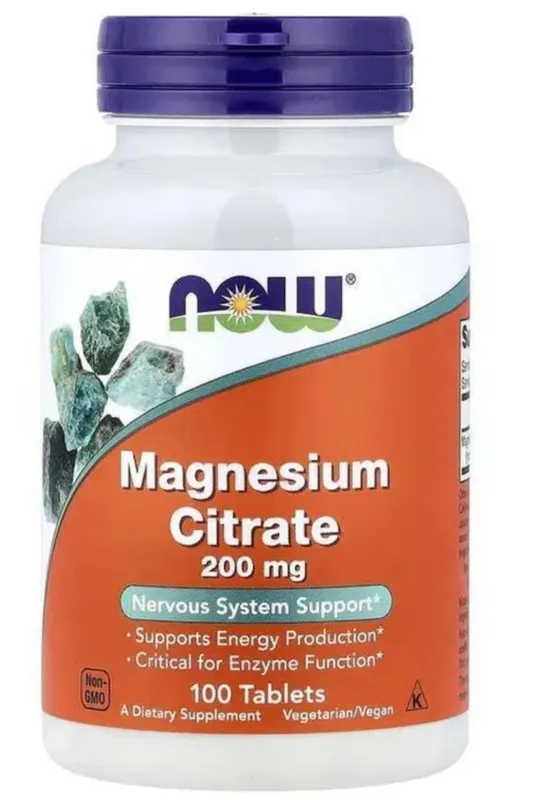 Магния малат, NOW MAGNESIUM MALATE 1000 мг, 120 таблеток, магний цитра 3