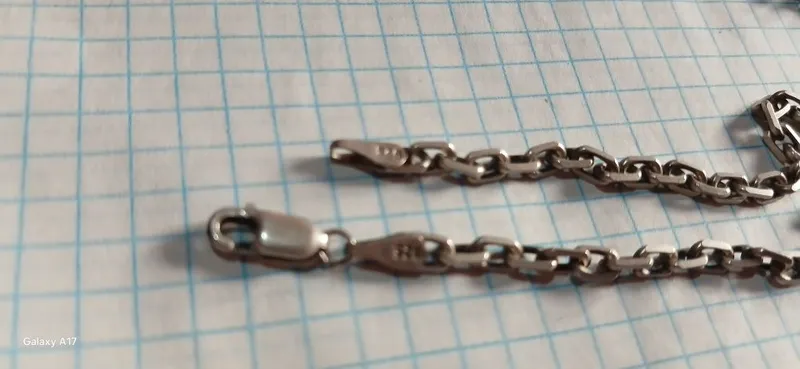 Серебро цепочка серьги кольца — фото 2