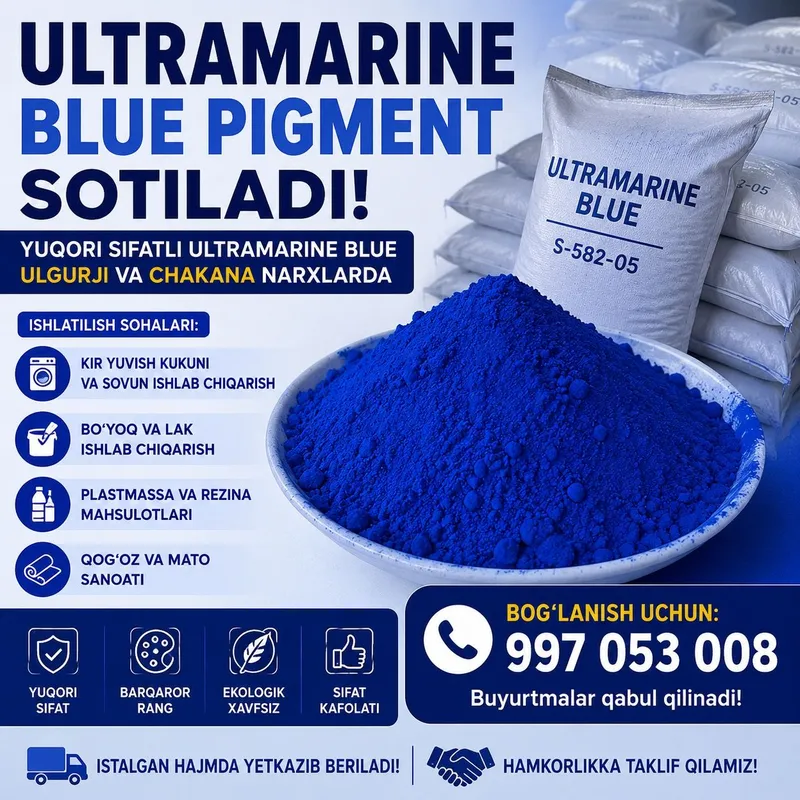 ULTRAMARINE BLUE SOTILADI Yuqori sifatli Ultramarine Blue (ko'k 6 ULTRAMARINE BLUE SOTILADI Yuqori sifatli Ultramarine Blue (ko'k 6
