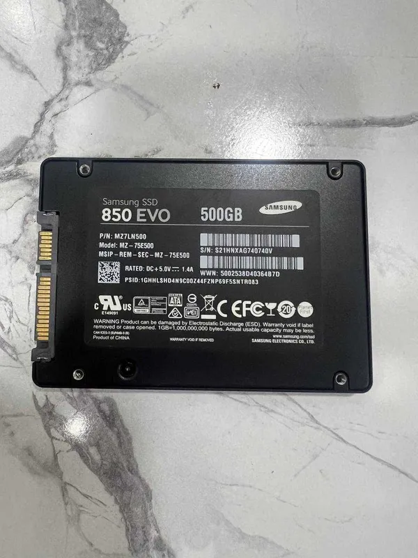 SSD Samsung 850 EVO 500GB SATA 3 1 SSD Samsung 850 EVO 500GB SATA 3 1