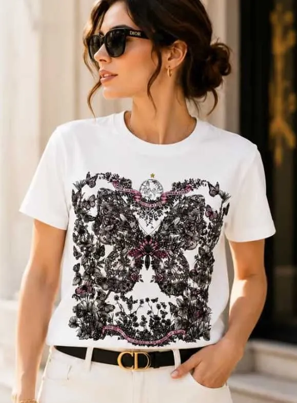 Новые женские футболки Christian Dior от S до XL Бесплатная доставка — фото 1