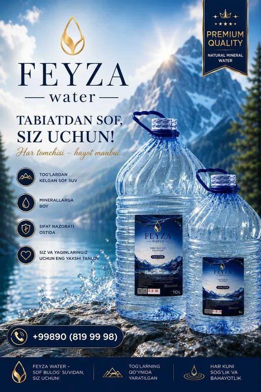 FEYZA water - Tabiatdan siz uchun soflik. 5 lt-10lt-19 lt 3 FEYZA water - Tabiatdan siz uchun soflik. 5 lt-10lt-19 lt 3