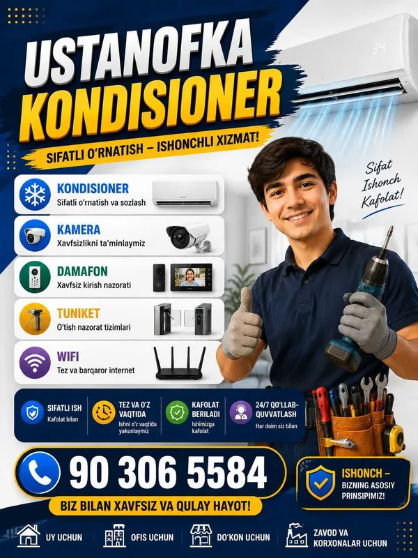Ustanafka Konditsioner Ustanafka Konditsioner