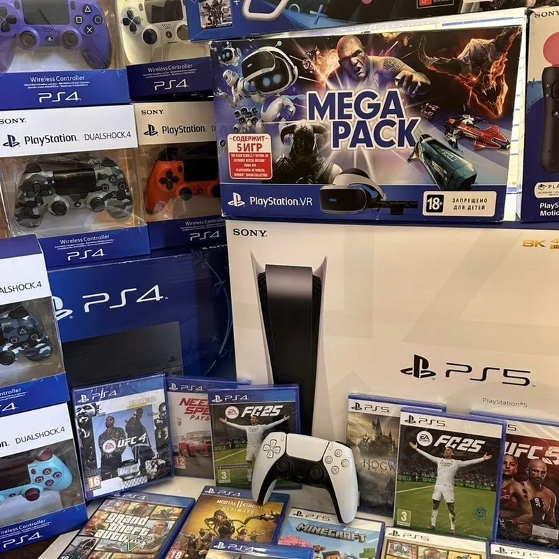 PlayStation 4 Pro 4k готовый с играми для Бизнеса и для дома, Доставка — фото 3