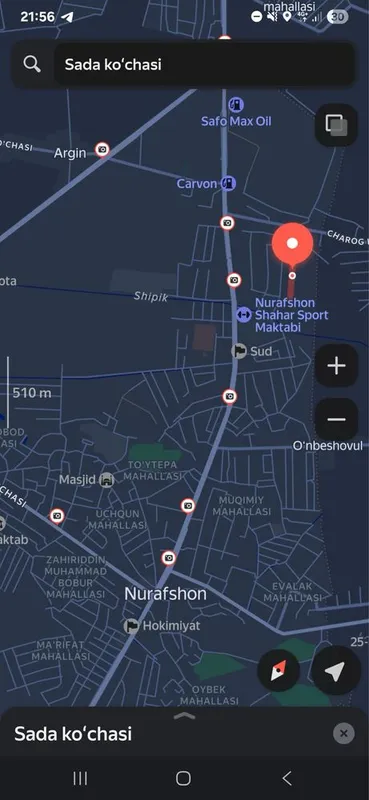 Toshkent viloyati Nurafshon shahar , sada mahallasi