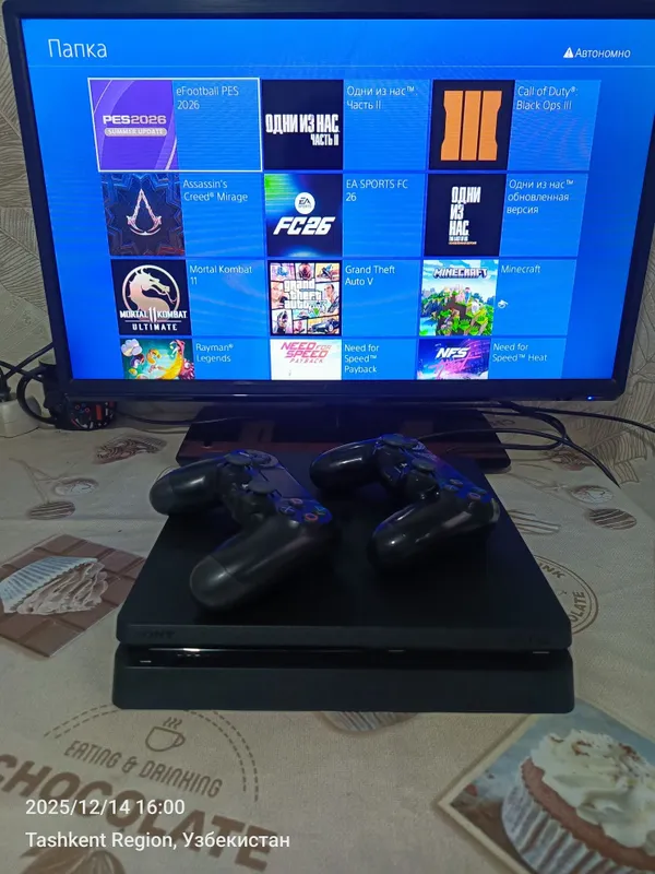 Ps4 slim 1tb proshivka qilingan. Holati zoʻr garantiya beriladi