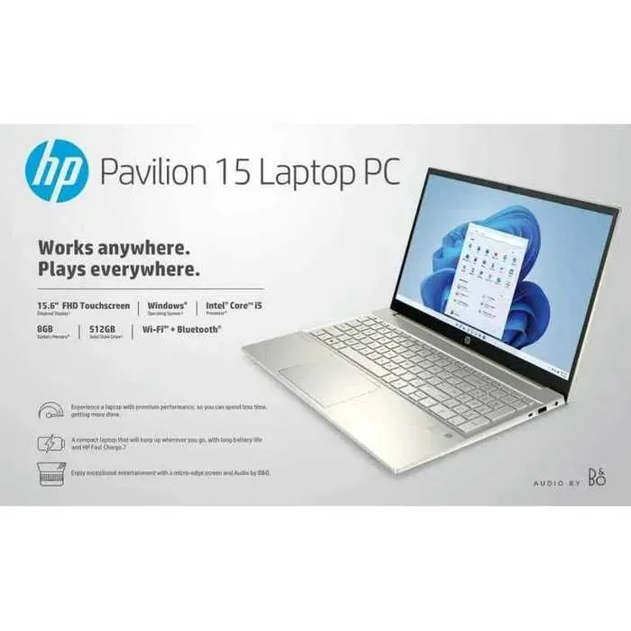 HP Pavilion 15 sensorli Intel Core i5-1135G7 8 GB tezkor xotira, 512 SSD 1 HP Pavilion 15 sensorli Intel Core i5-1135G7 8 GB tezkor xotira, 512 SSD 1