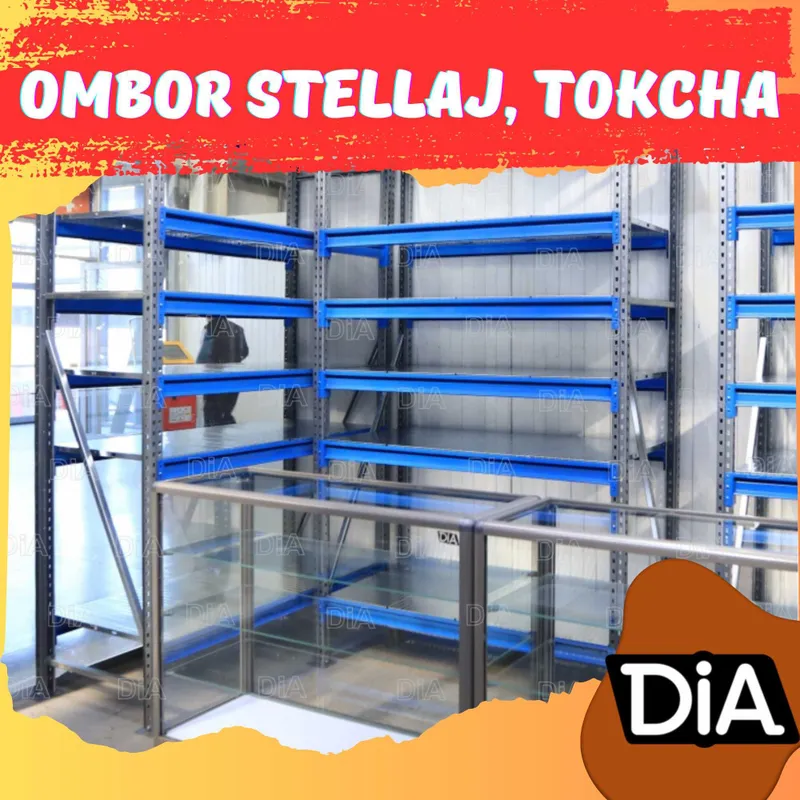 Arxiv stellaj, архивные стеллажи, metall tokcha ombor polka