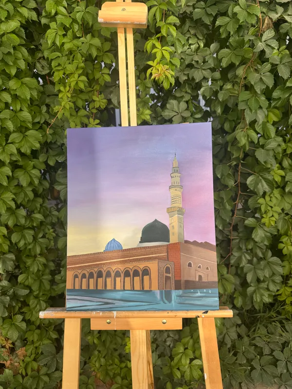 Al-Masjid an-Nabavi tasvrlangan mualliflik kartina 2 Al-Masjid an-Nabavi tasvrlangan mualliflik kartina 2