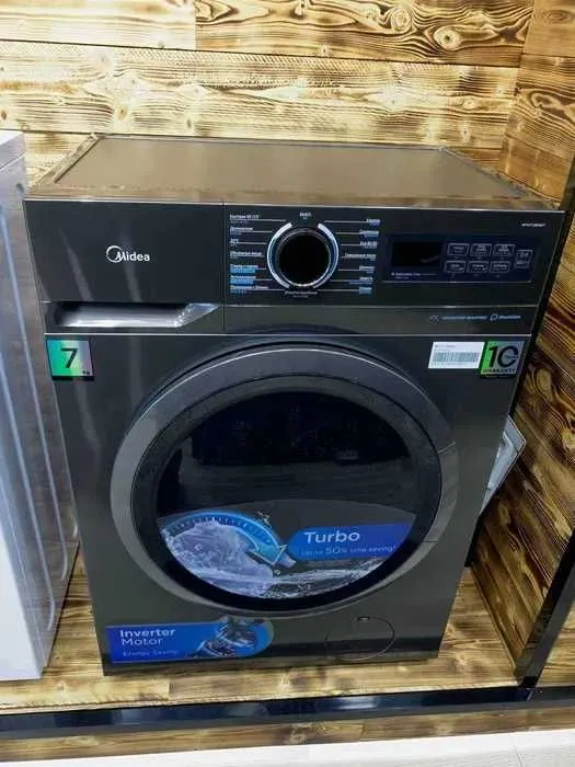 Стиральная машина Midea MF01712BS40T-C 7 КГ + Доставка БЕСПЛАТНО — фото 1