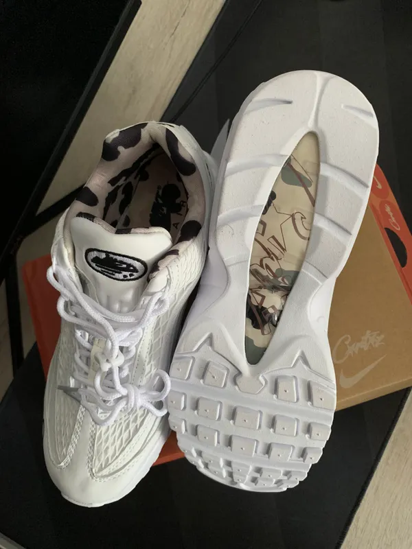 Кроссовки Nike airmax 95 corteiz  белые — фото 3