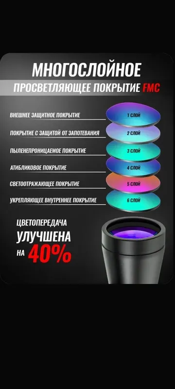 Подарок мужикам бинокль профессиональный туристический для рыбалки — фото 5