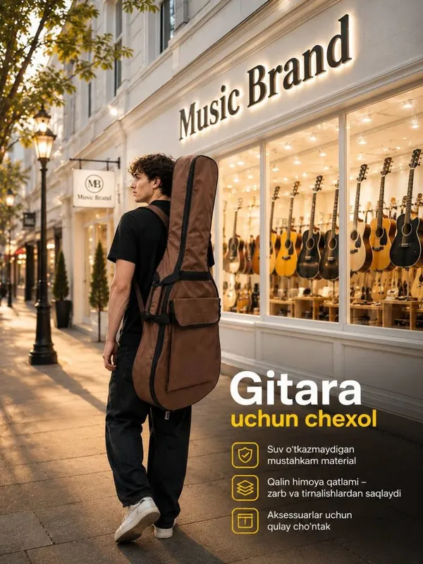 Gitara uchun chexol . 4 faslga mos chexol. zo'r chexol.